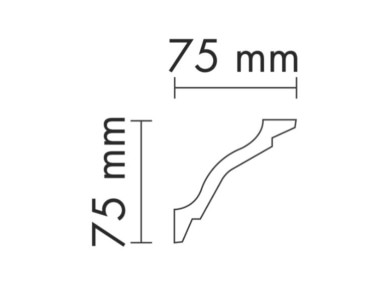 Art Deco Cornice 1 Cross Section