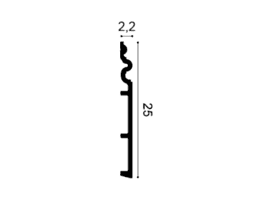 Classic Skirting 15 Cross Section
