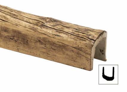 UK interior wooden coving with distressed finish, suitable for decorative ceiling and wall mouldings.