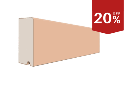 Decorative quartz resin window sill with a smooth finish, suitable for traditional UK home interiors.