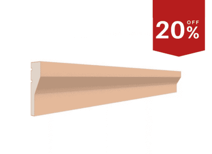 Decorative window frame surround in quartz effect with moulded detailing, suitable for interior use.