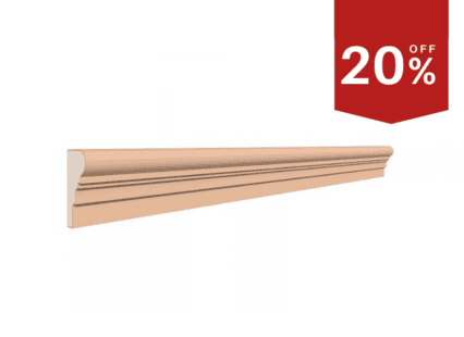 Decorative window frame surround in quartz effect with moulded detailing, suitable for interior use.