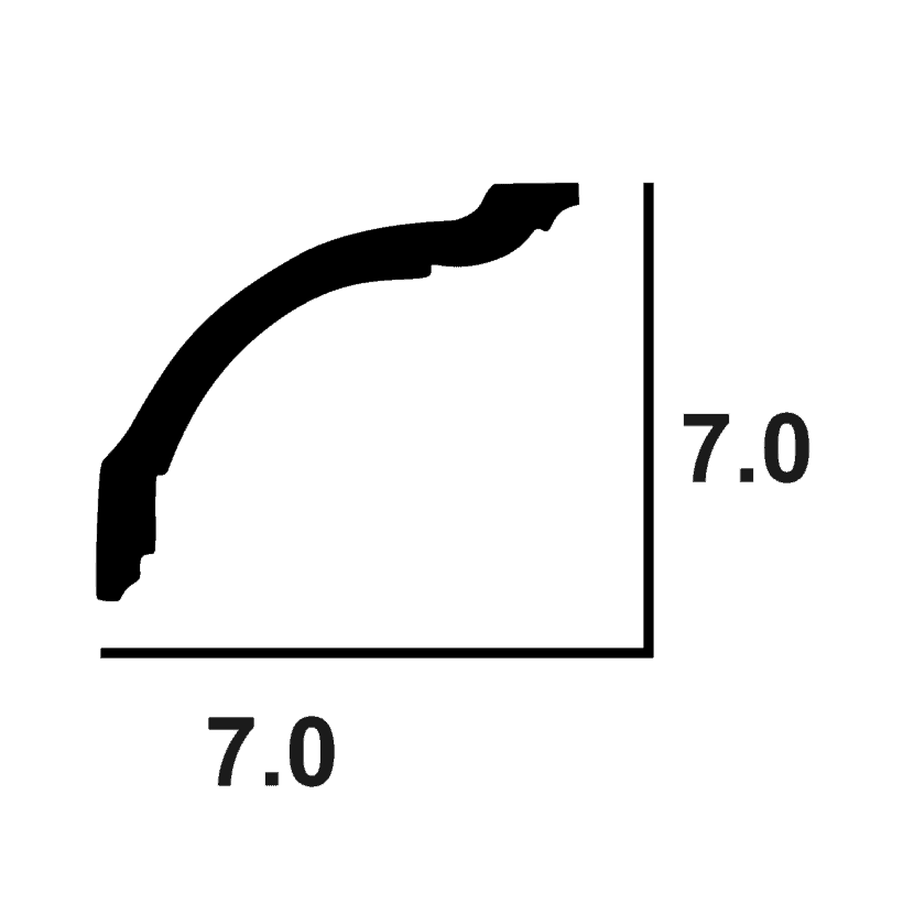 Classic Cornice 40 Cross Section