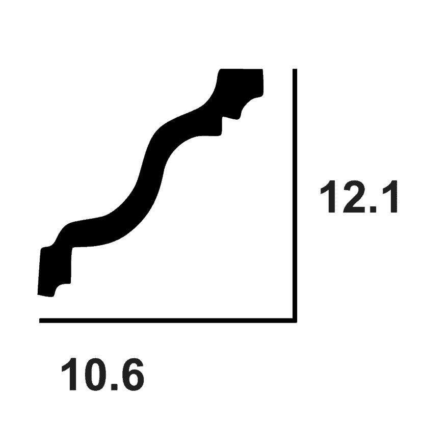 Classic Cornice 43 Cross Section