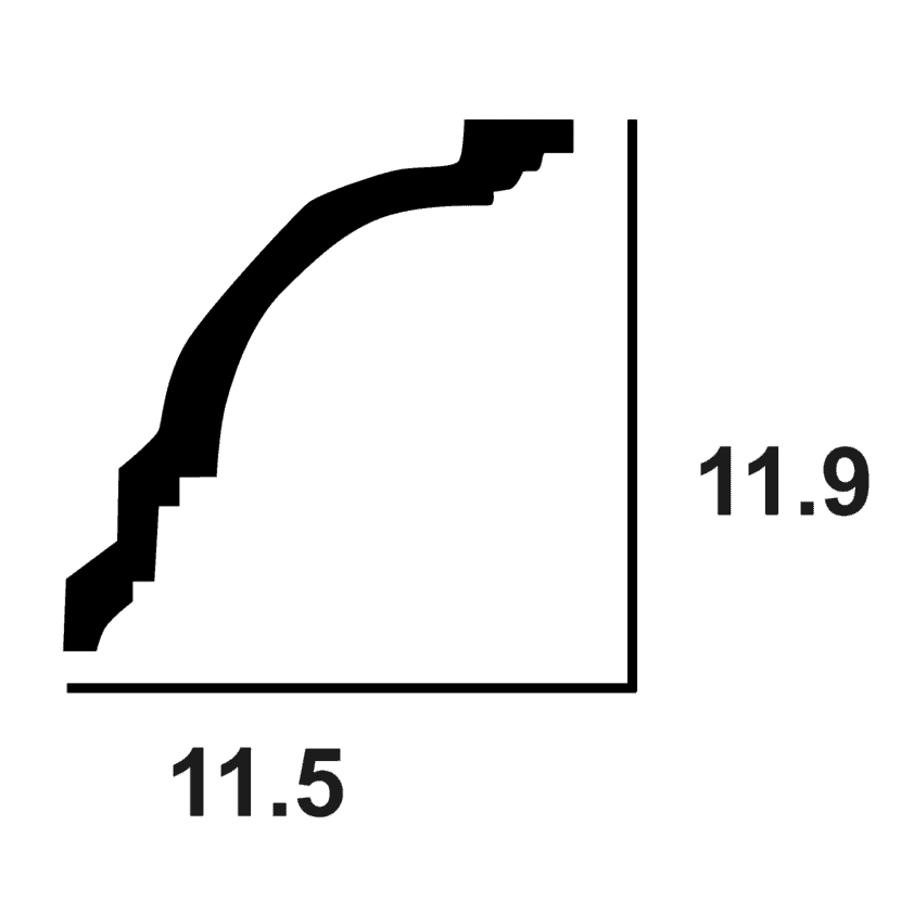Classic Cornice 44 Cross Section