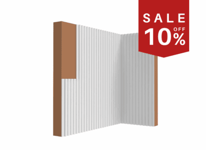 UK Home Interiors decorative coving with vertical fluted design for interior wall finishing.