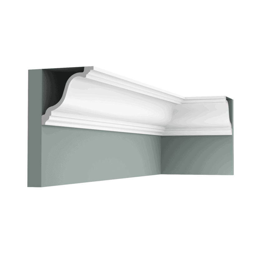 Ornamental coving with decorative moulding detail for interior ceilings.