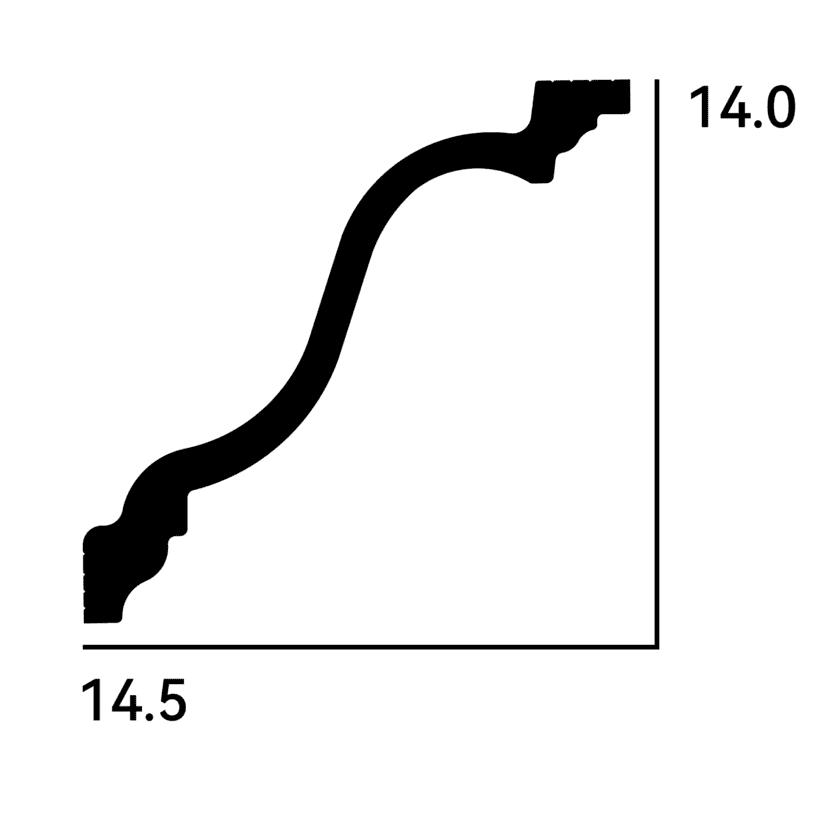 Elegant decorative coving moulding for UK home interiors, perfect for enhancing ceilings.