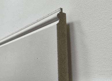 Decorative dado wall panel moulding for interior walls, UK interior design style.