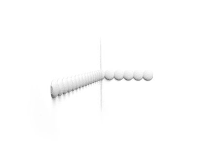 Decorative large bobbin wall moulding for interior design, UK interior terminology, shown in a room.