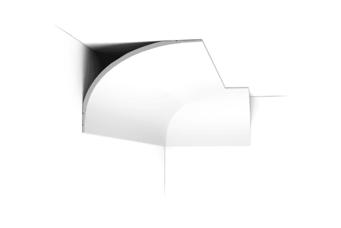 UK Home Interiors decorative interior cornice corner piece for traditional UK homes.